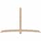Ekena Millwork Bellingham Smooth Timber Gable Bracket, Douglas Fir, 108"W x 68"H x 5 1/2"D x 5 1/2"F, 15/12 Pitch GBW108X68X0606BEL00SDF - alternate 1